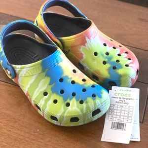 Never been worn! Tie dye Crocs.